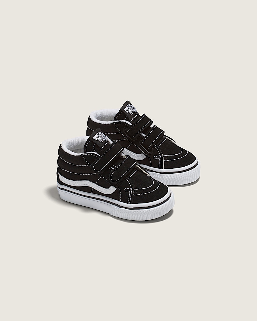 Toddler Sk8Mid V Shoe VANS Black True White ALT1