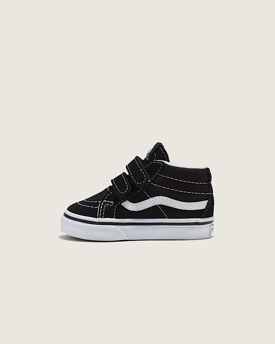 Toddler Sk8Mid V Shoe VANS Black True White HERO