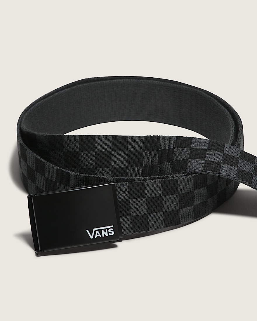 Checkerboard Deppster II Web Belt VANS Charcoal Black ALT1