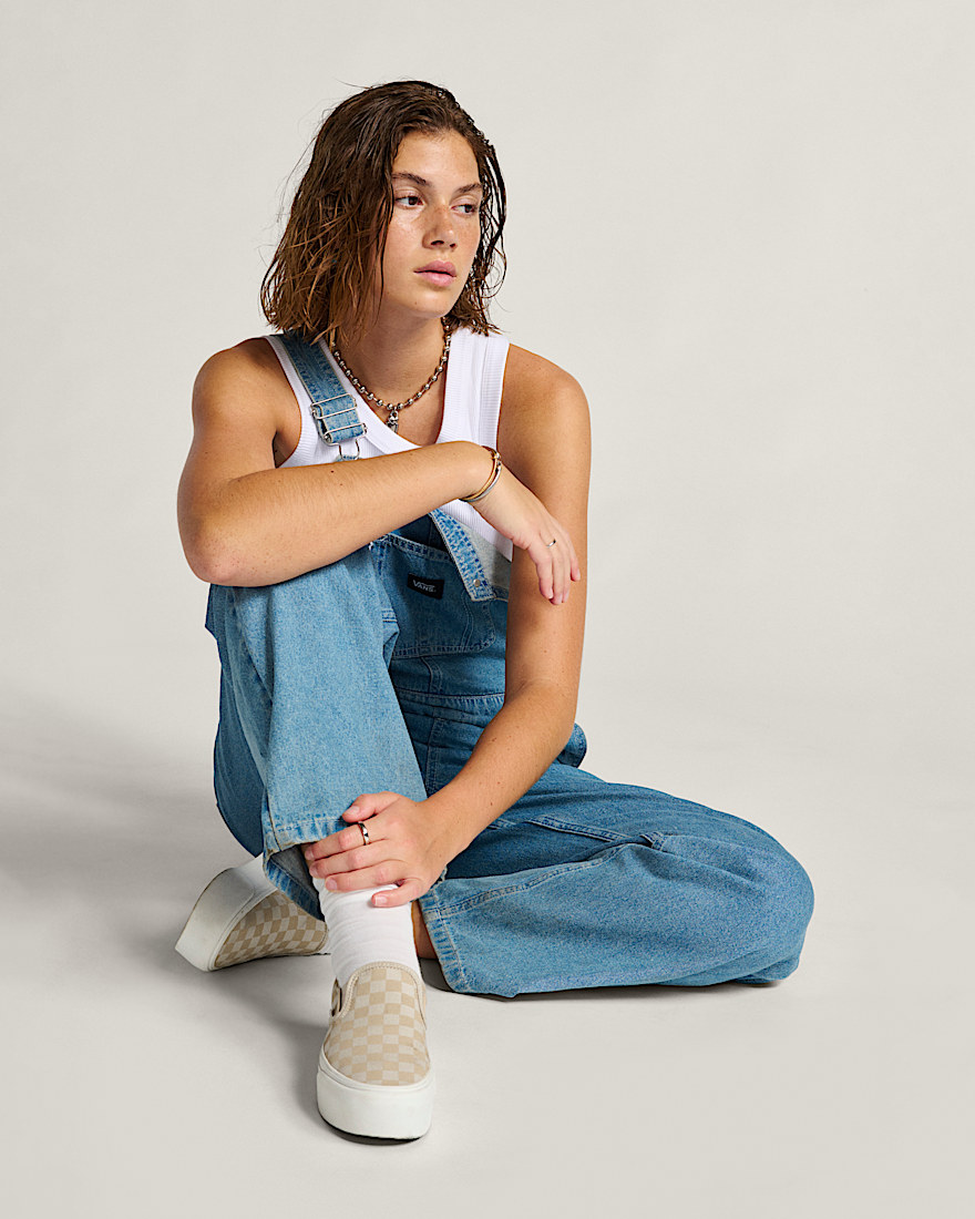 Classic SlipOn Platform Checkerboard Shoe VANS Checkerboard Mushroom Brown Marshmallow White ALT5