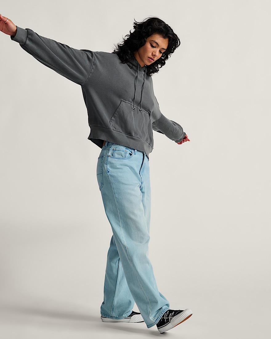 Cinched Check5 Baggy Pants VANS Light Stonewash Blue ALT4