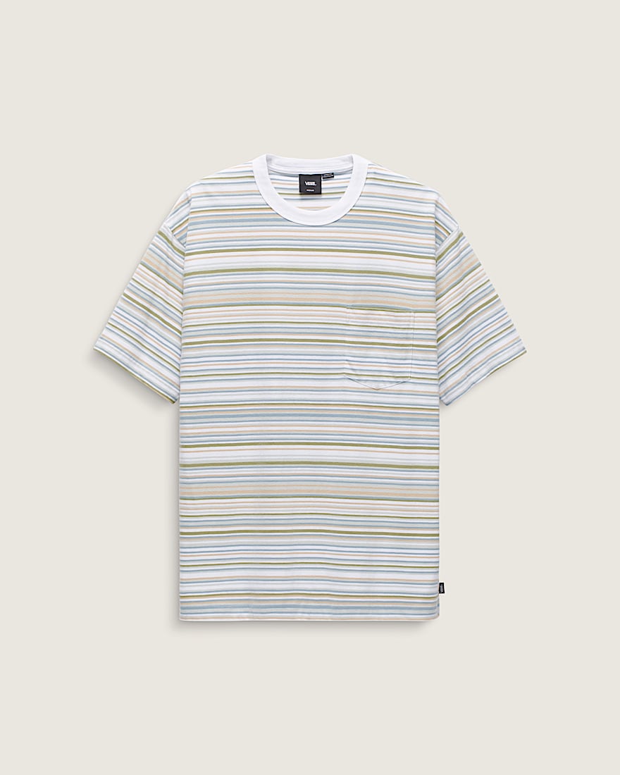 Braden Stripe Knit Shirt VANS White  Blue  Brown HERO