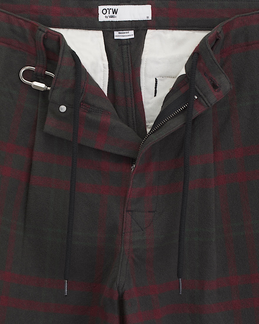 OTW Cruise Pleated Pants VANS Black  Red ALT5