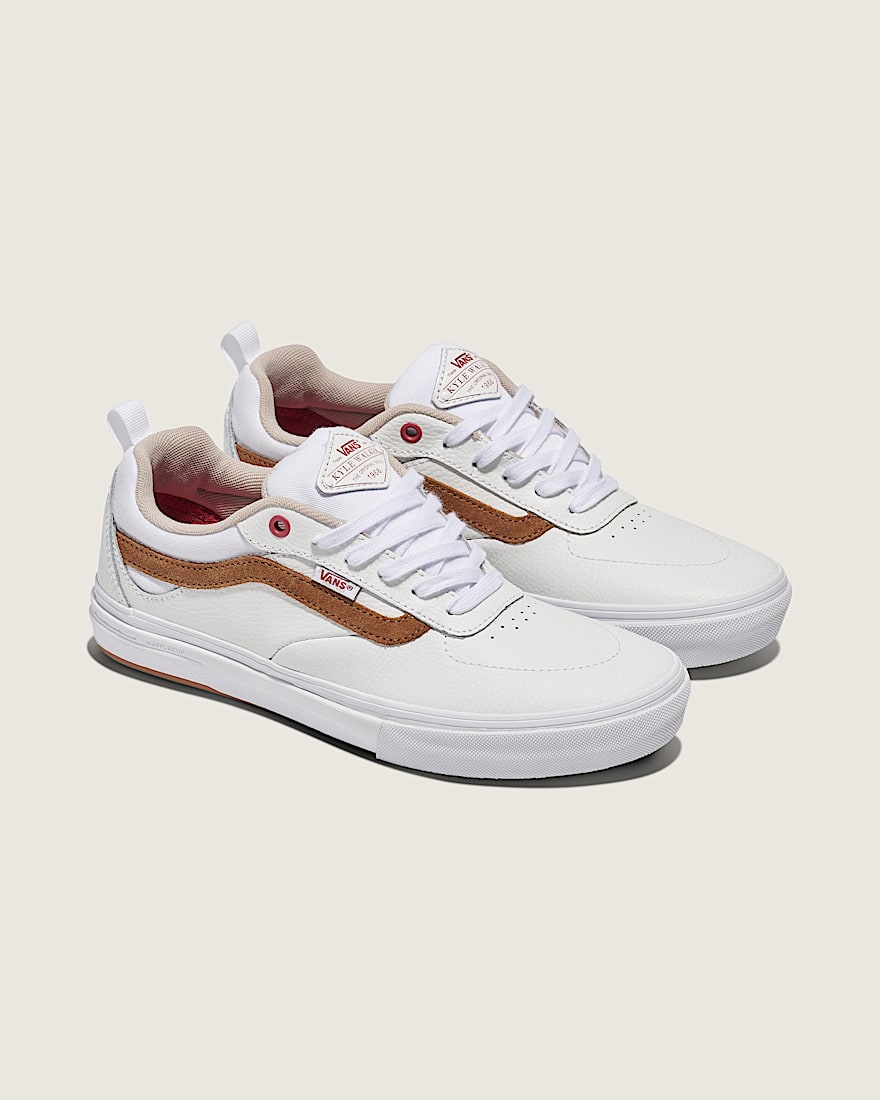Skate Kyle Walker Wafflecup Shoe VANS Marshmallow White Brown ALT1