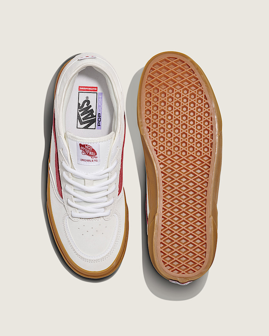 Skate Rowley Shoe VANS White  Red  Gum ALT2