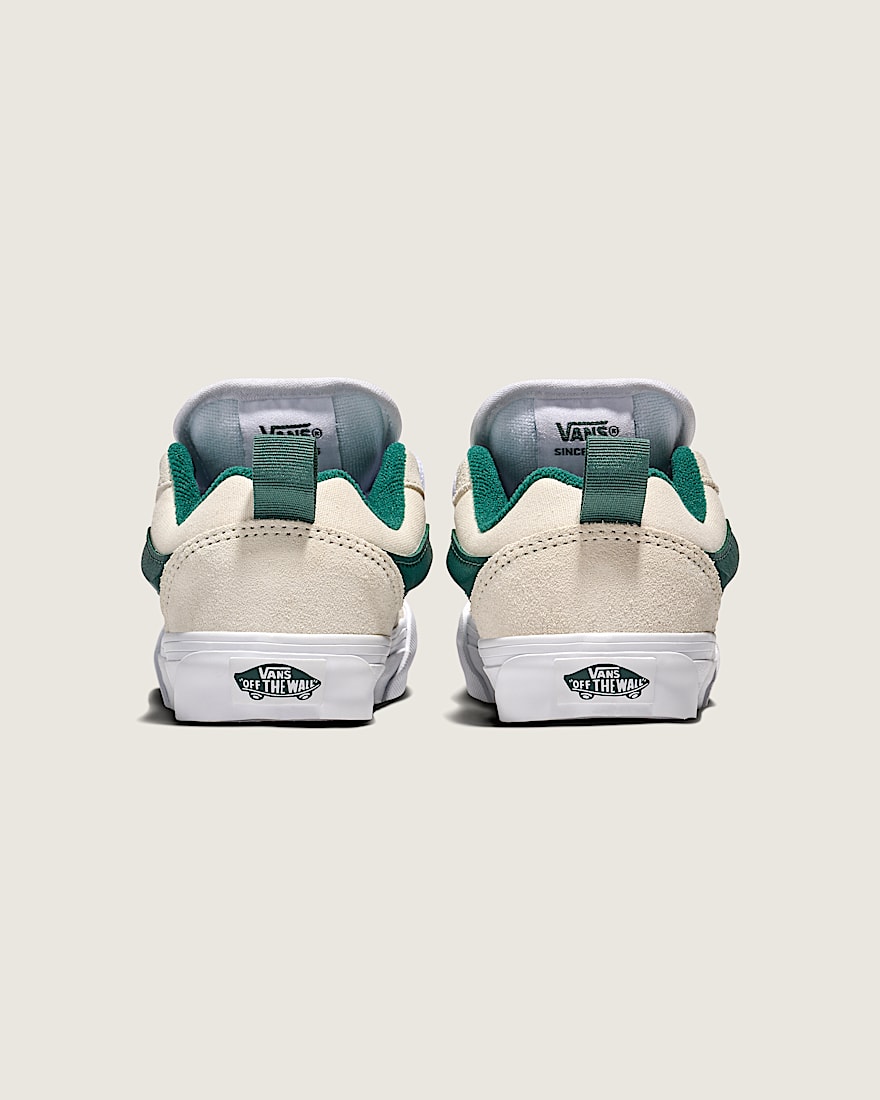 Little Kids Knu Skool Shoe VANS Marshmallow White  Green ALT3