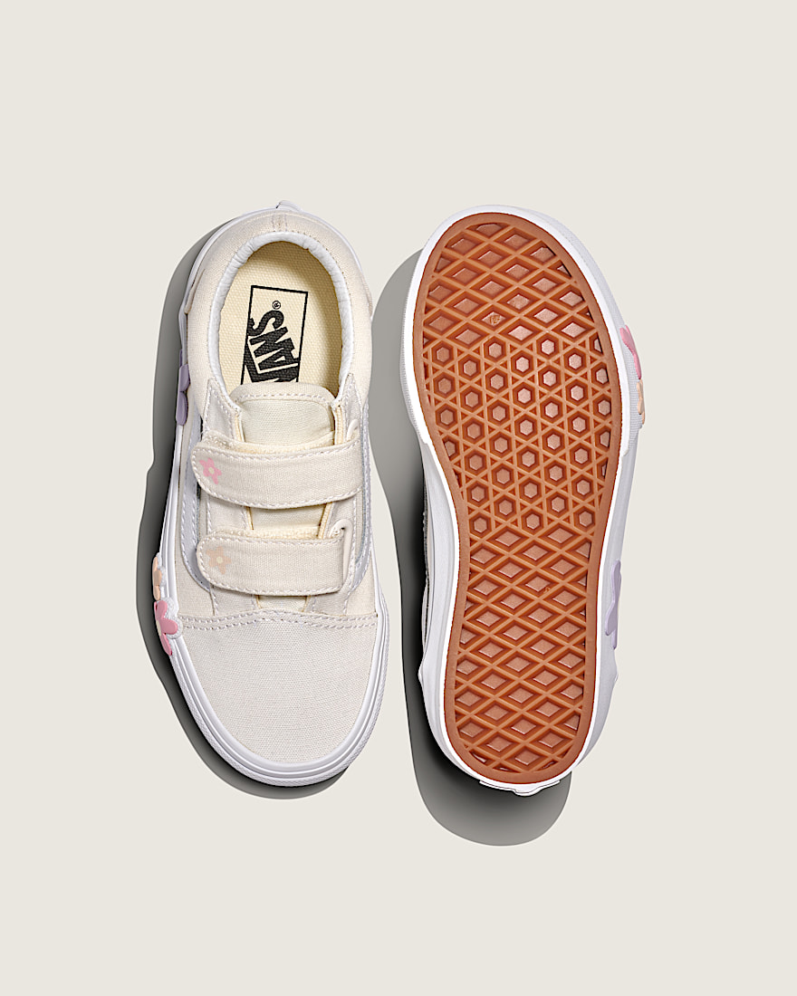 Little Kids Old Skool V Shoe VANS Marshmallow White ALT2