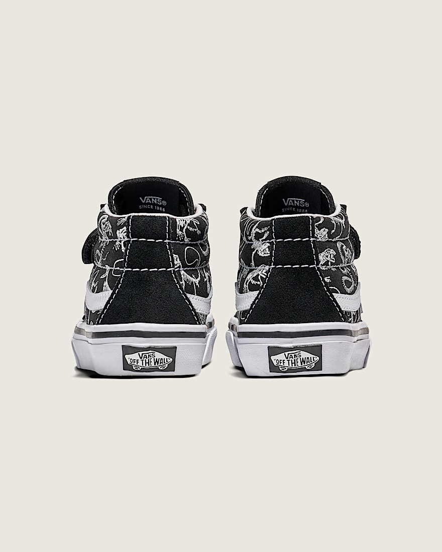 Little Kids Sk8Mid Reissue V Skeleton Shoe VANS Black ALT3