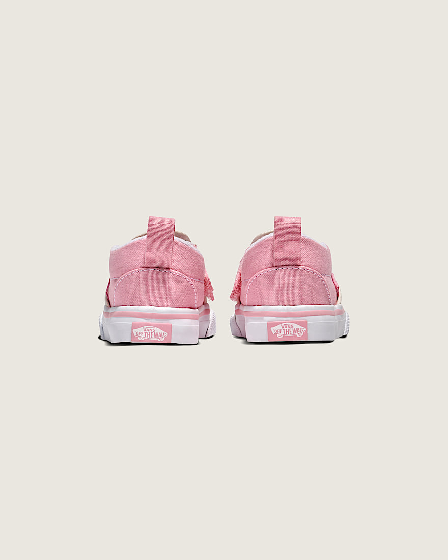 Toddler Classic SlipOn V Shoe VANS White  Pink ALT3