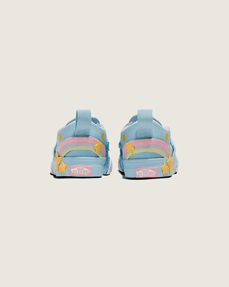 Toddler Classic SlipOn V Shoe VANS Blue  Yellow  Rainbow ALT3