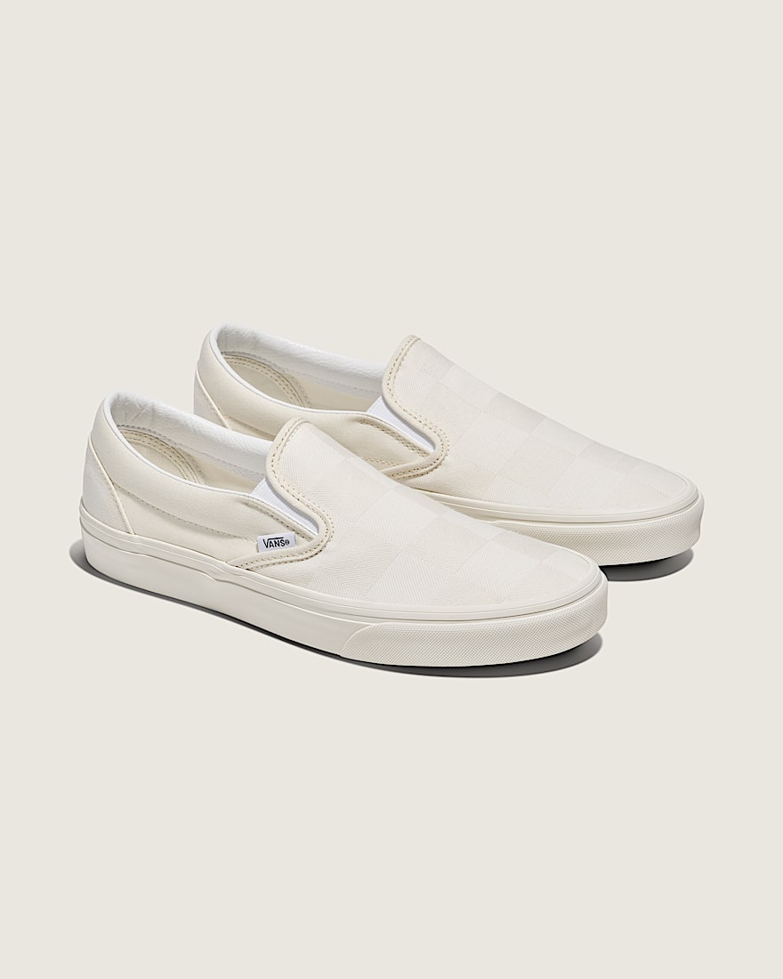 Classic SlipOn Checkerboard Shoe VANS Marshamallow White ALT1