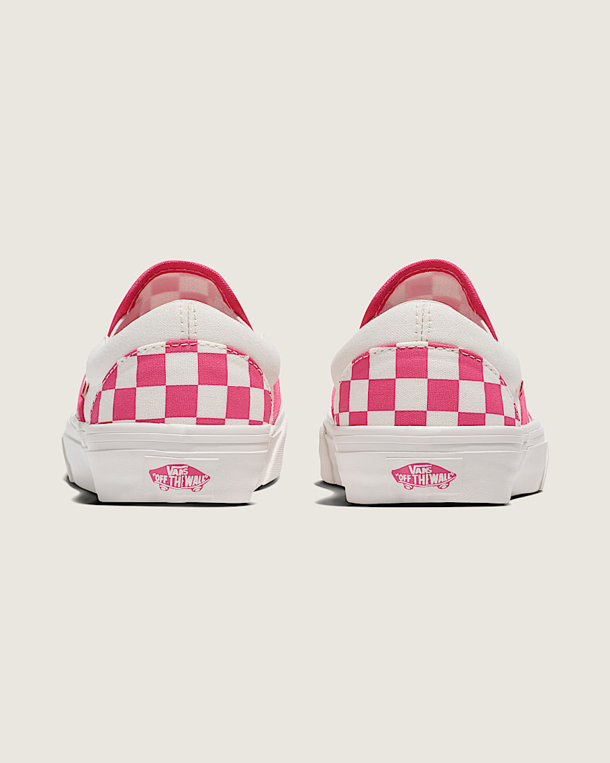 Classic SlipOn Checkerboard Shoe VANS Honeysuckle Pink White ALT3
