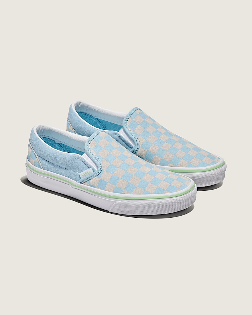 Classic Slip-On Suede Checkerboard Shoe