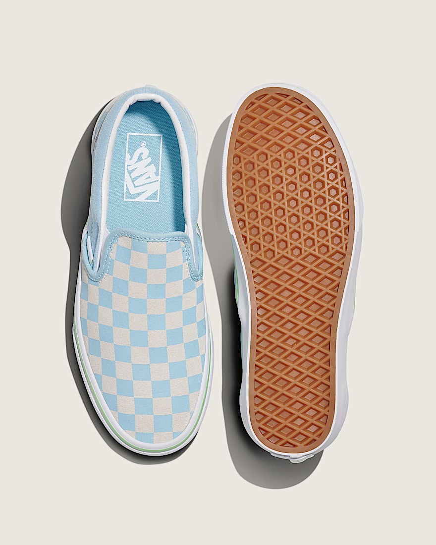 Classic Slip-On Suede Checkerboard Shoe