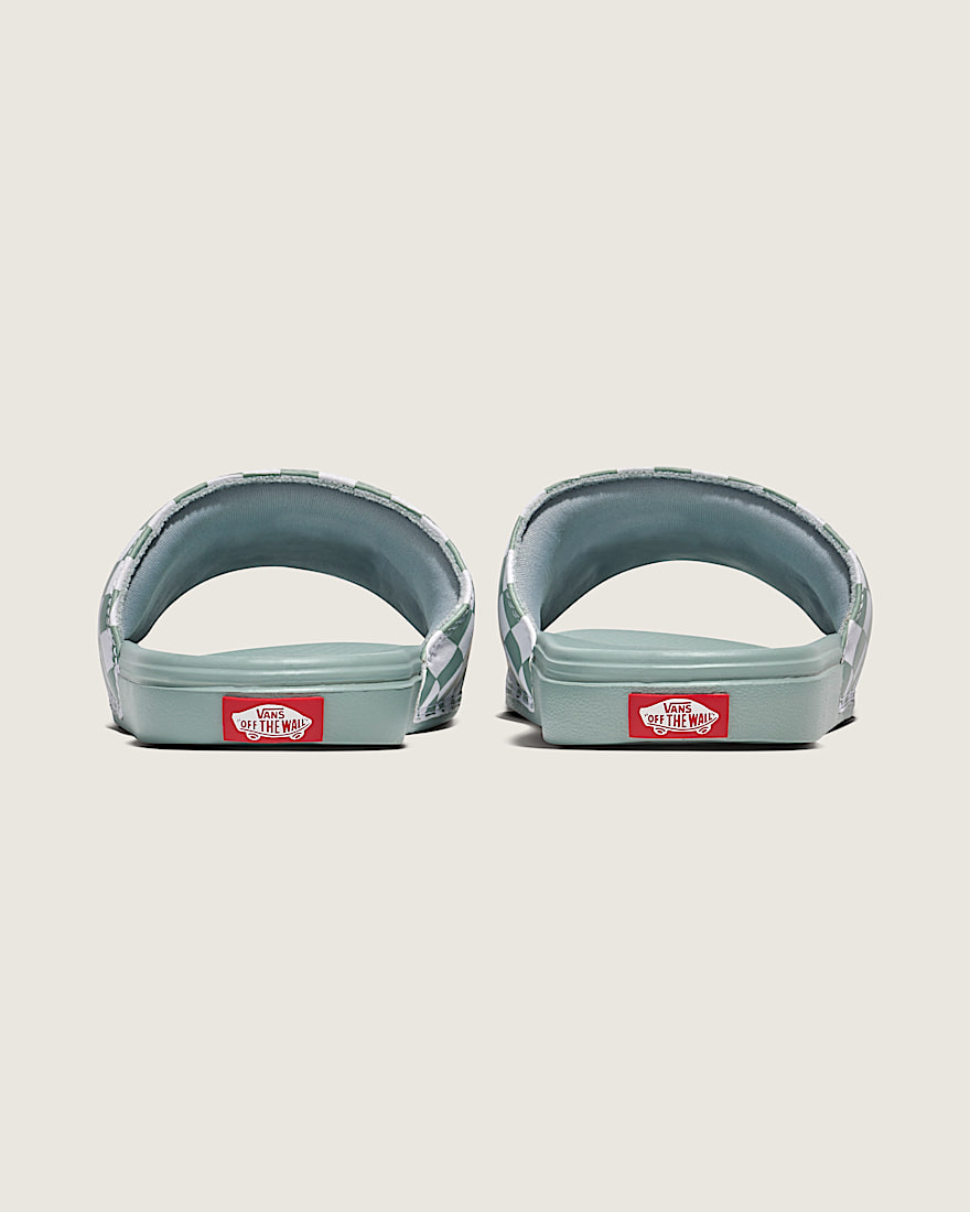 La Costa Checkerboard SlideOn Sandal VANS Iceberg Green  White ALT3