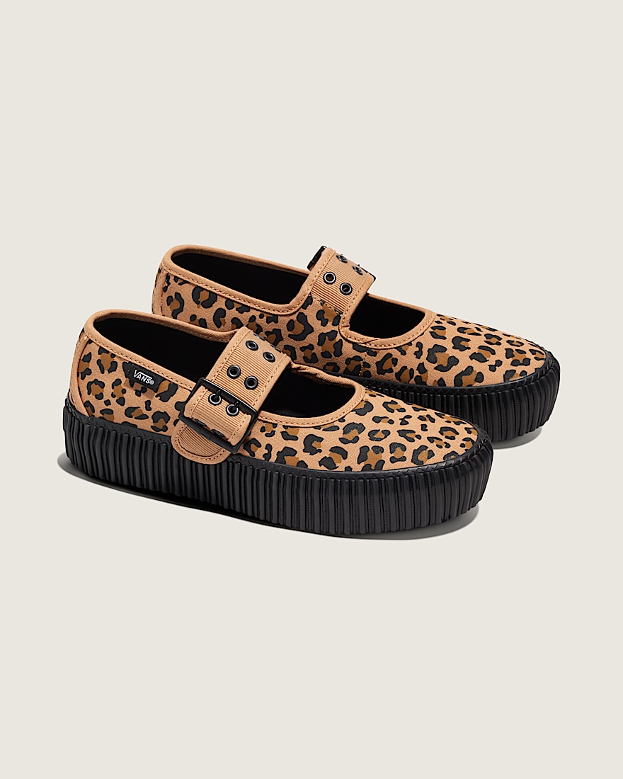 Mary Jane Creeper Shoe VANS Leopard Brown ALT1