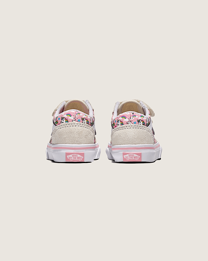Toddler Old Skool V Unicorn Shoe VANS Unicorn White  Pink ALT3