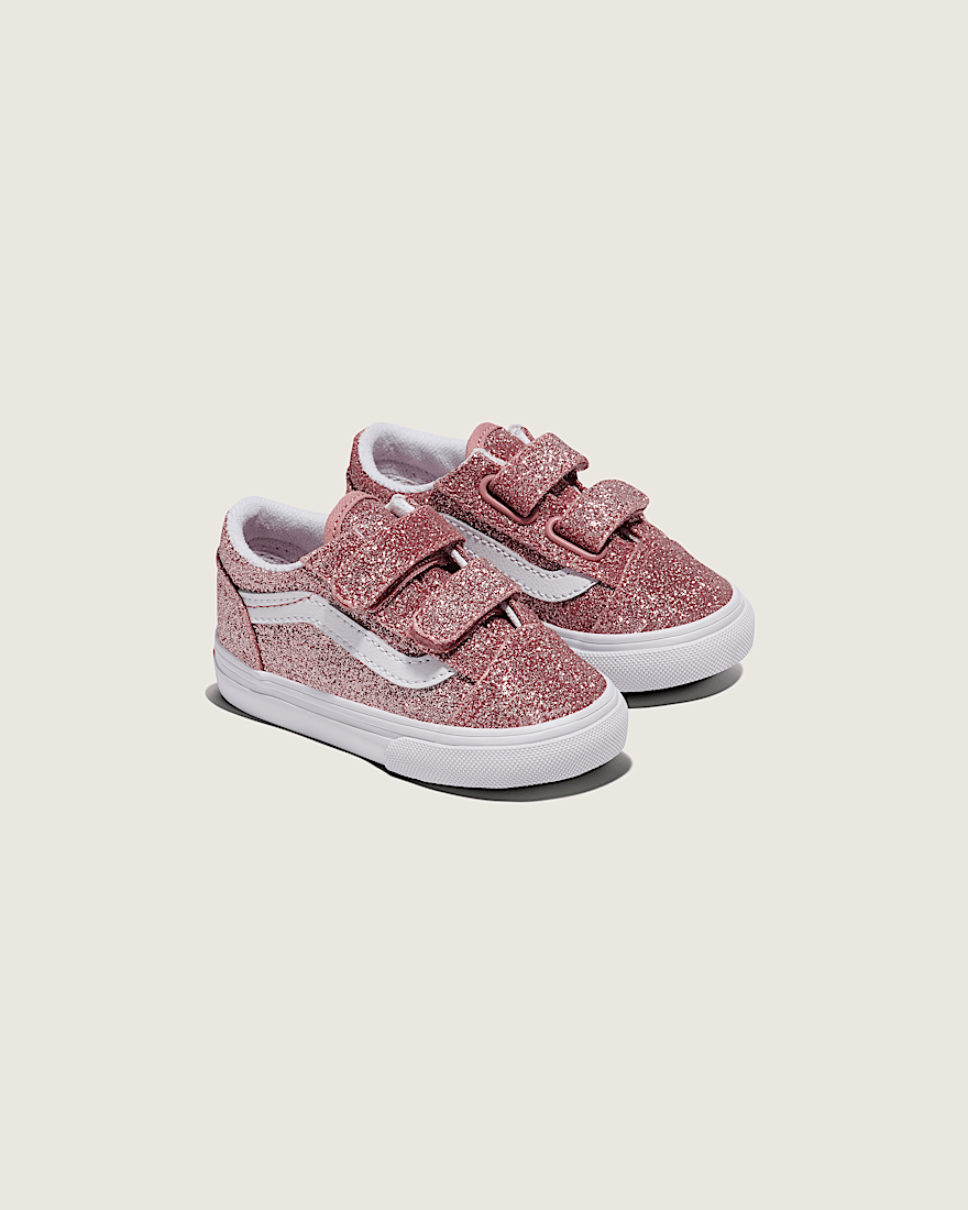 Toddler Old Skool V Shoe VANS Rose Gold Pink ALT1