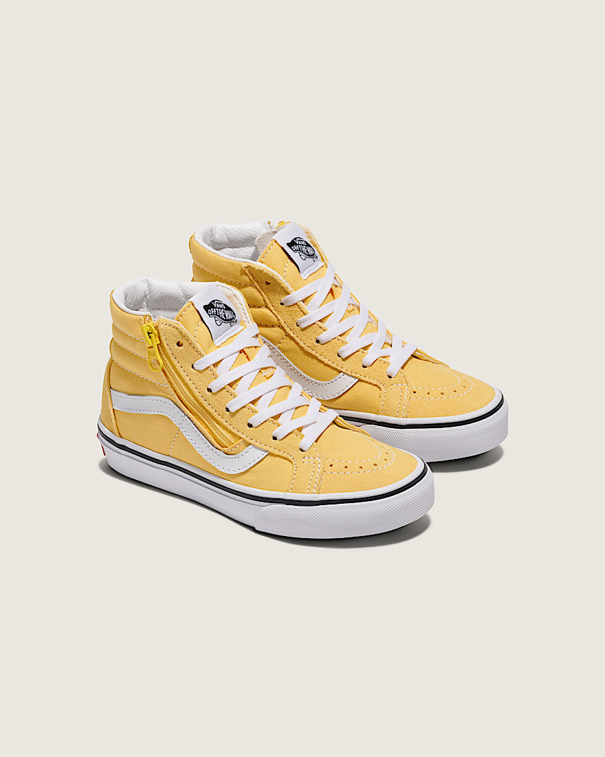 Little Kids SK8Hi Reissue Side Zip Shoe VANS Banana Cream Yellow ALT1
