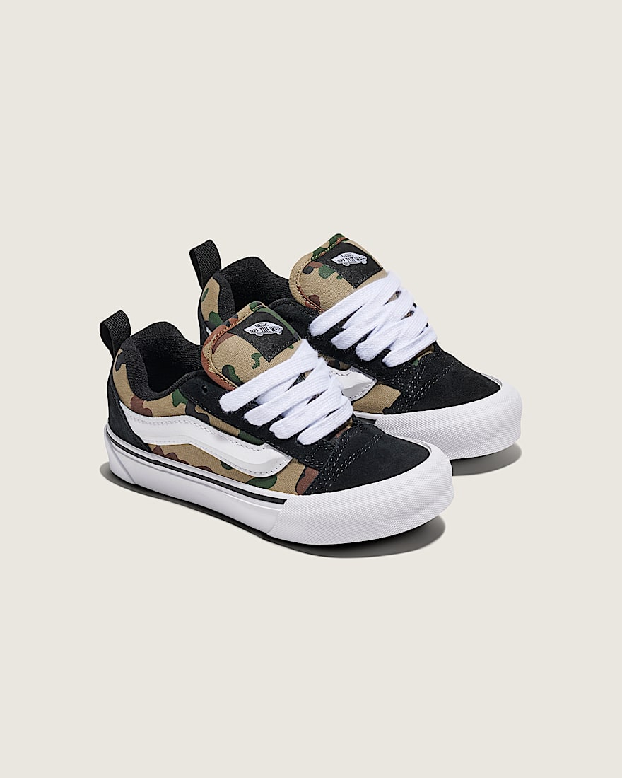 Little Kids Knu Skool Shoe VANS Camo Jungle Green ALT1