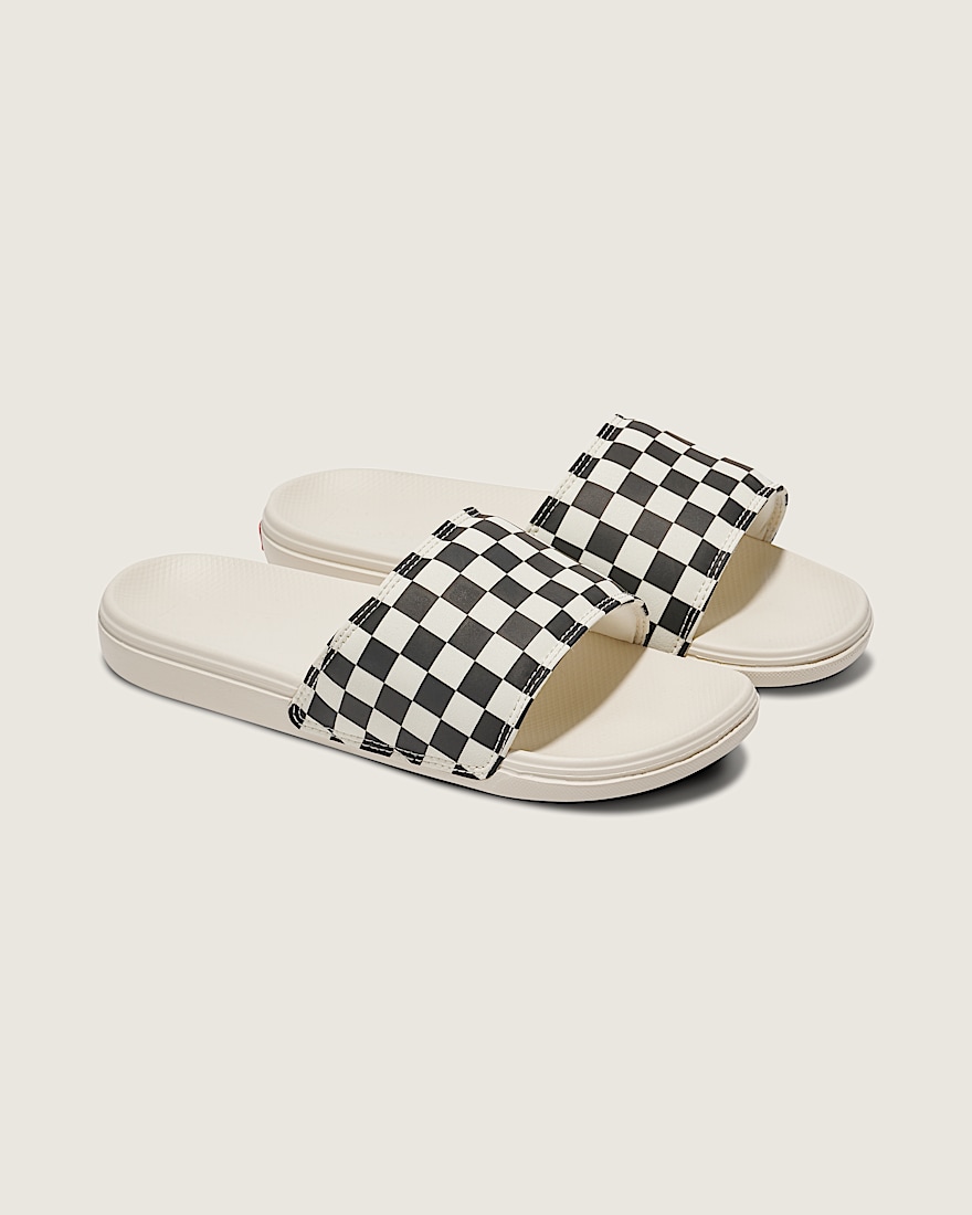 La Costa Checkerboard Slide VANS Checkerboard Black  White ALT1