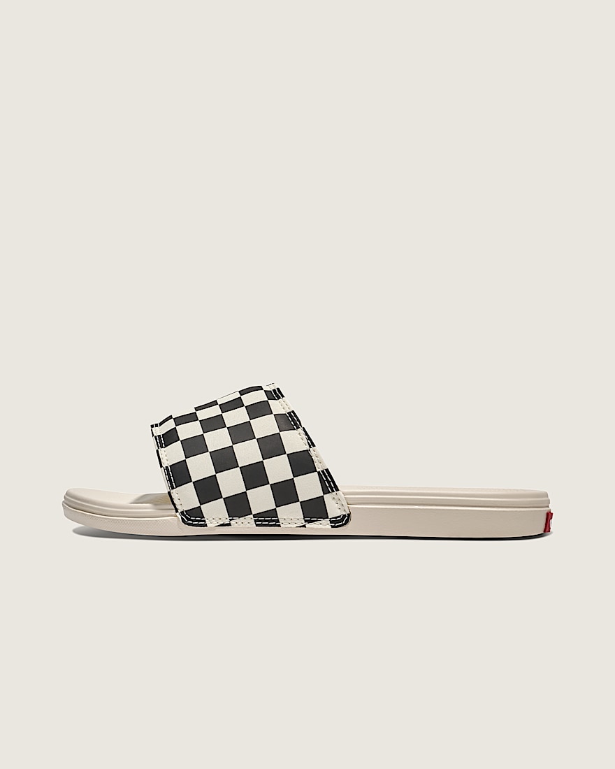 La Costa Checkerboard Slide VANS Checkerboard Black  White HERO