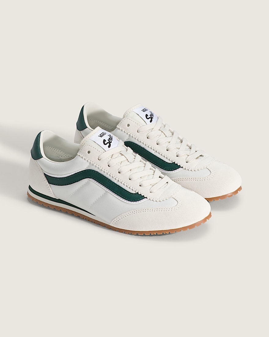 Super Lowpro Shoe VANS Marshmallow White   Emerald Green ALT1