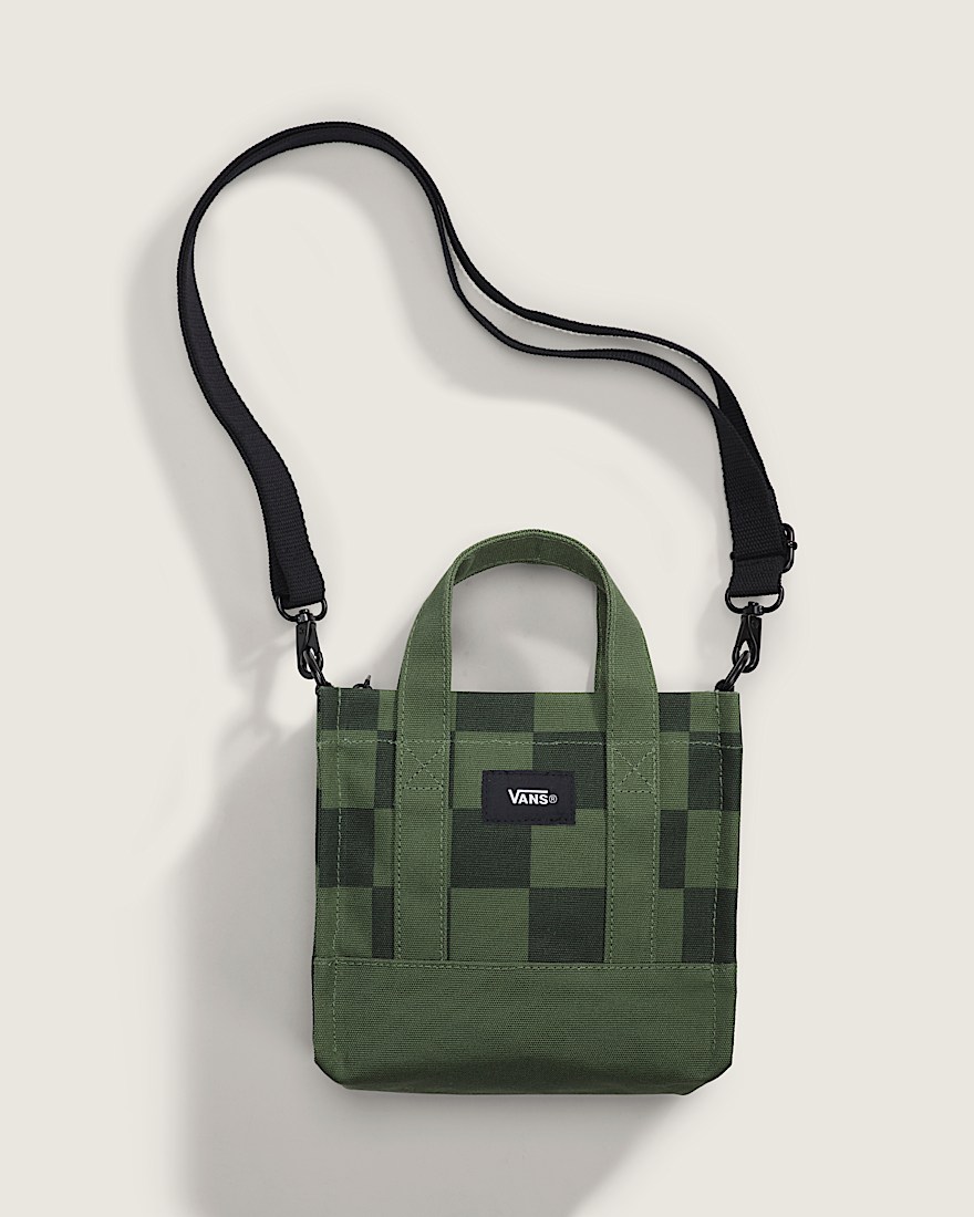 Lil Pergs Tote Bag VANS Checkerboard Pine Forest Green HERO