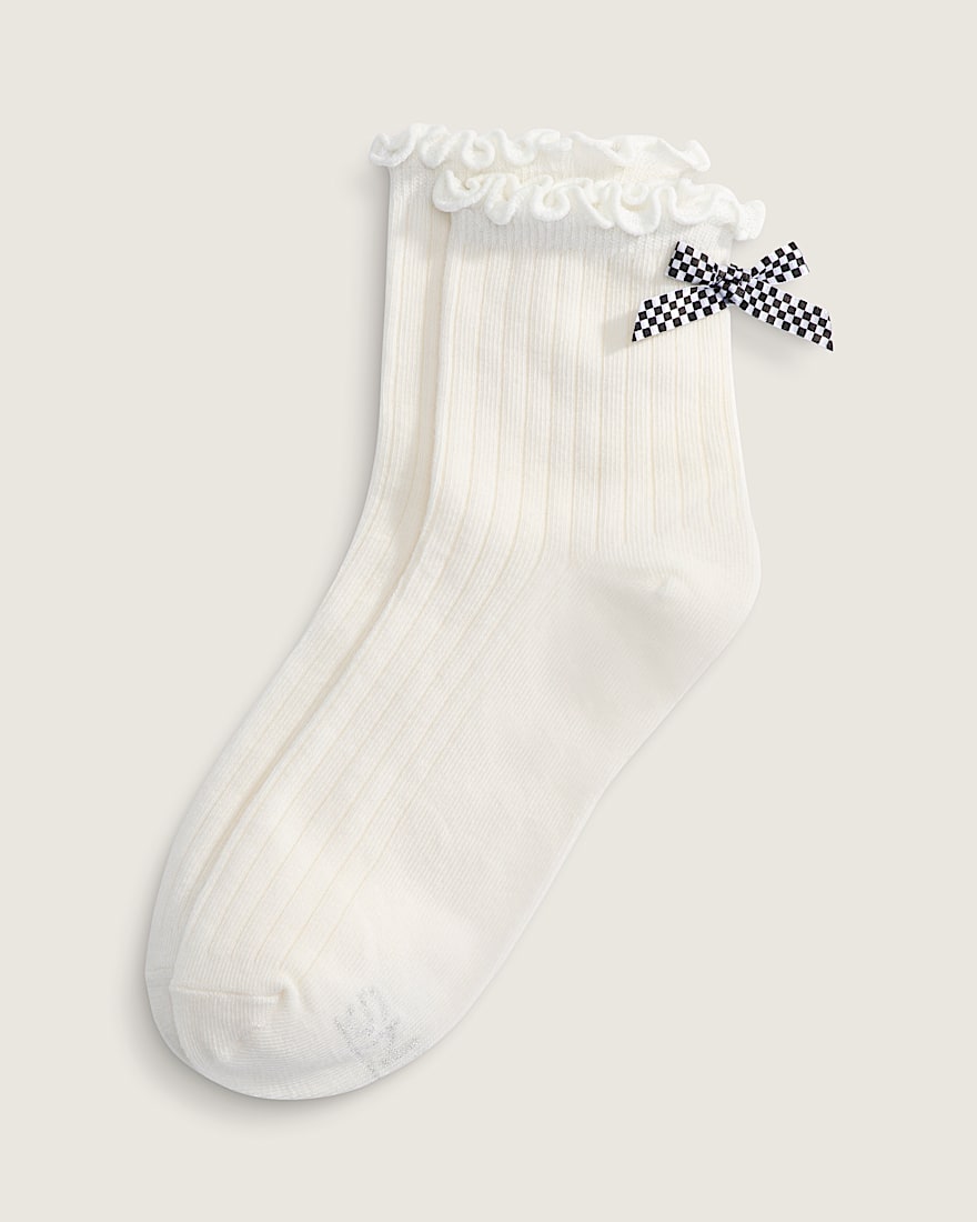 Bow Back Crew Socks VANS Marshmallow White HERO