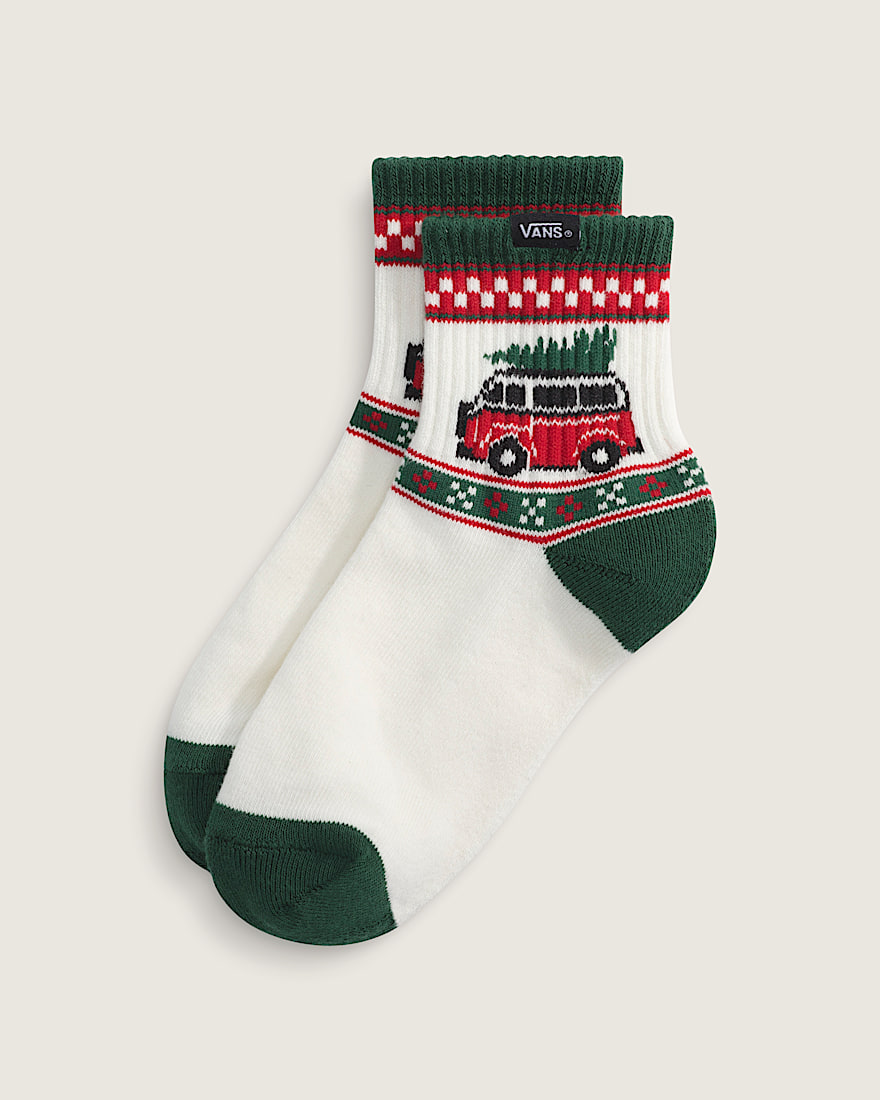 Kids Winter Family Trip Crew Socks VANS Marshmallow White HERO