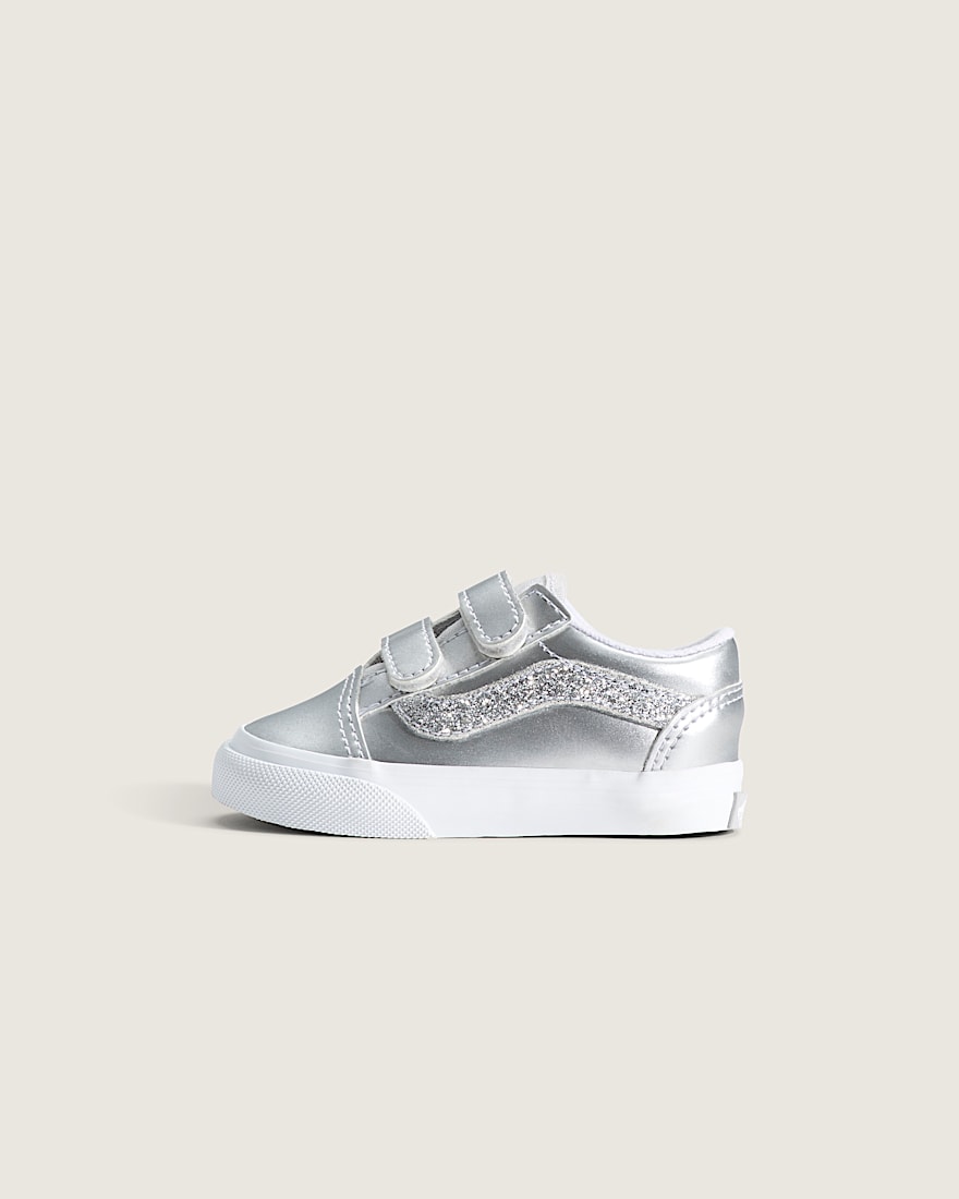 Toddler Old Skool V Shoe VANS Dazzled Lunar Rock Grey HERO