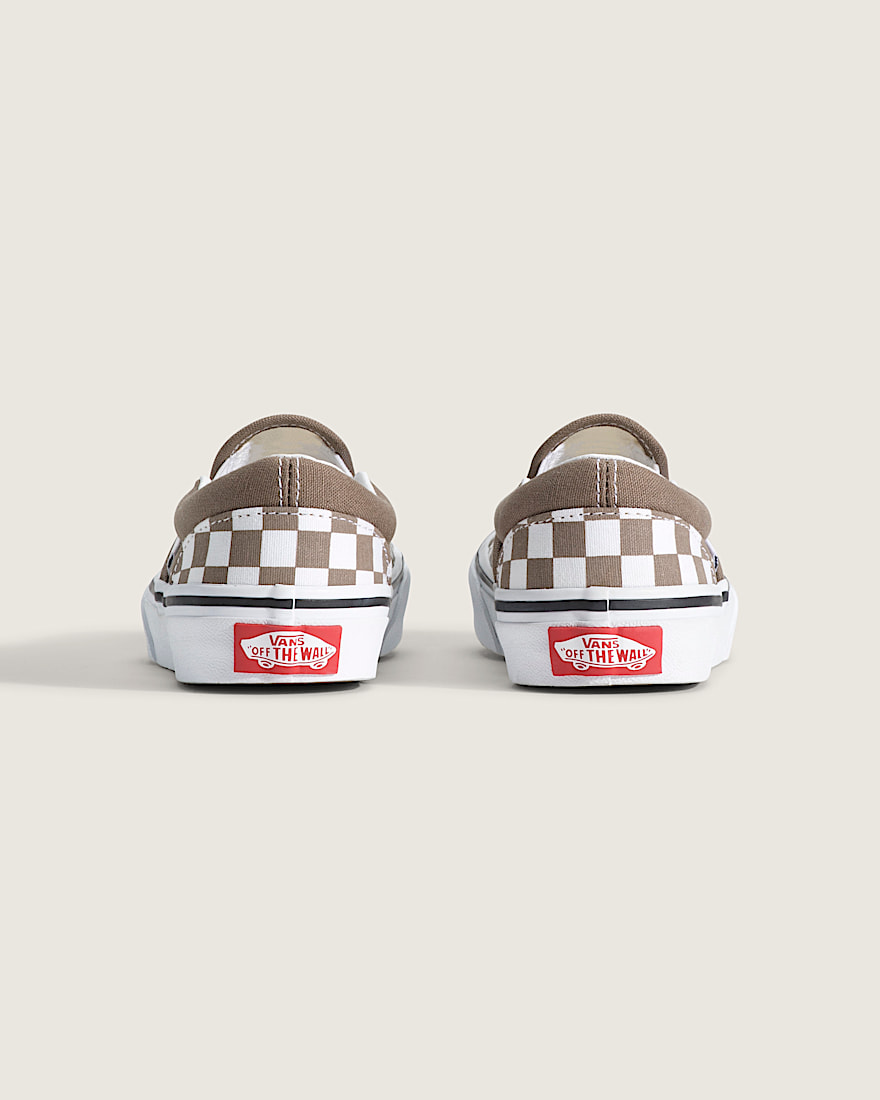 Little Kids Classic SlipOn Checkerboard Shoe VANS Checkerboard Walnut Brown ALT3