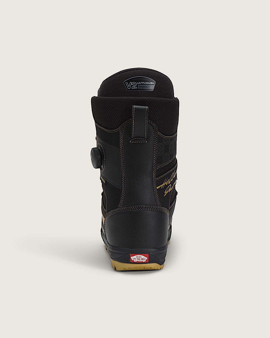 Invado Pro X Rene Rinnekangas Snowboard Boot VANS Black Gold Yellow ALT4