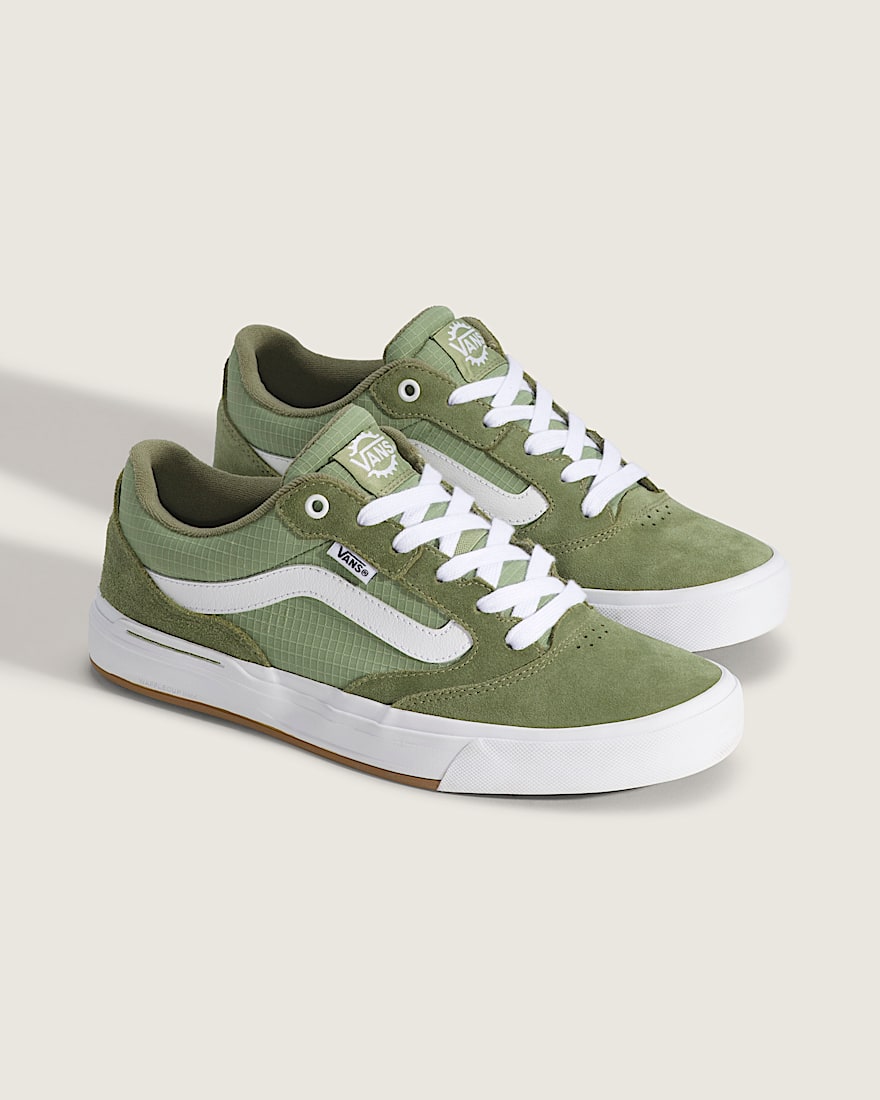 BMX Proof Wafflecup Shoe VANS Olive Green  White ALT1
