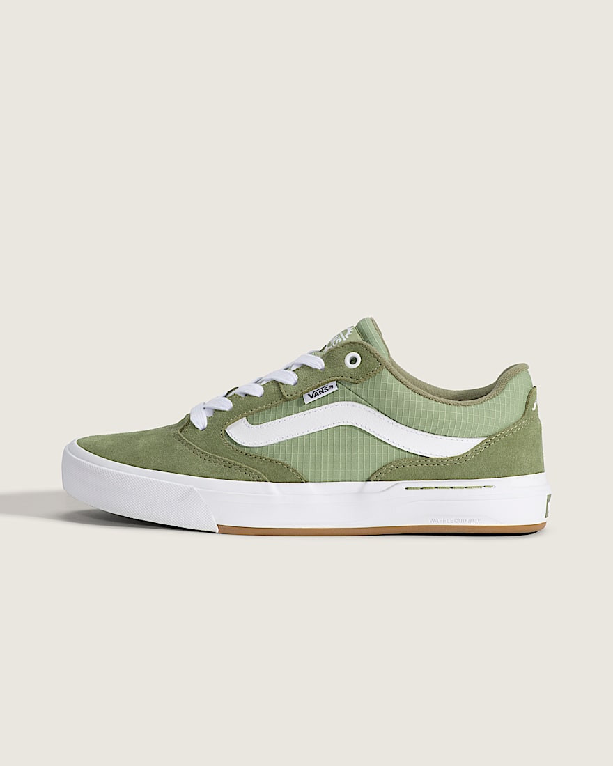 BMX Proof Wafflecup Shoe VANS Olive Green  White HERO