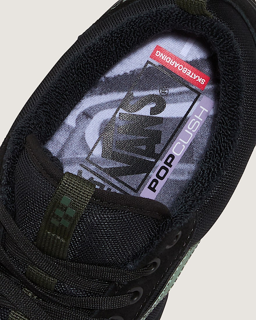 Skate Old Skool 36 Shoe by Atiba Jefferson VANS Atiba Black  Dark Green ALT6