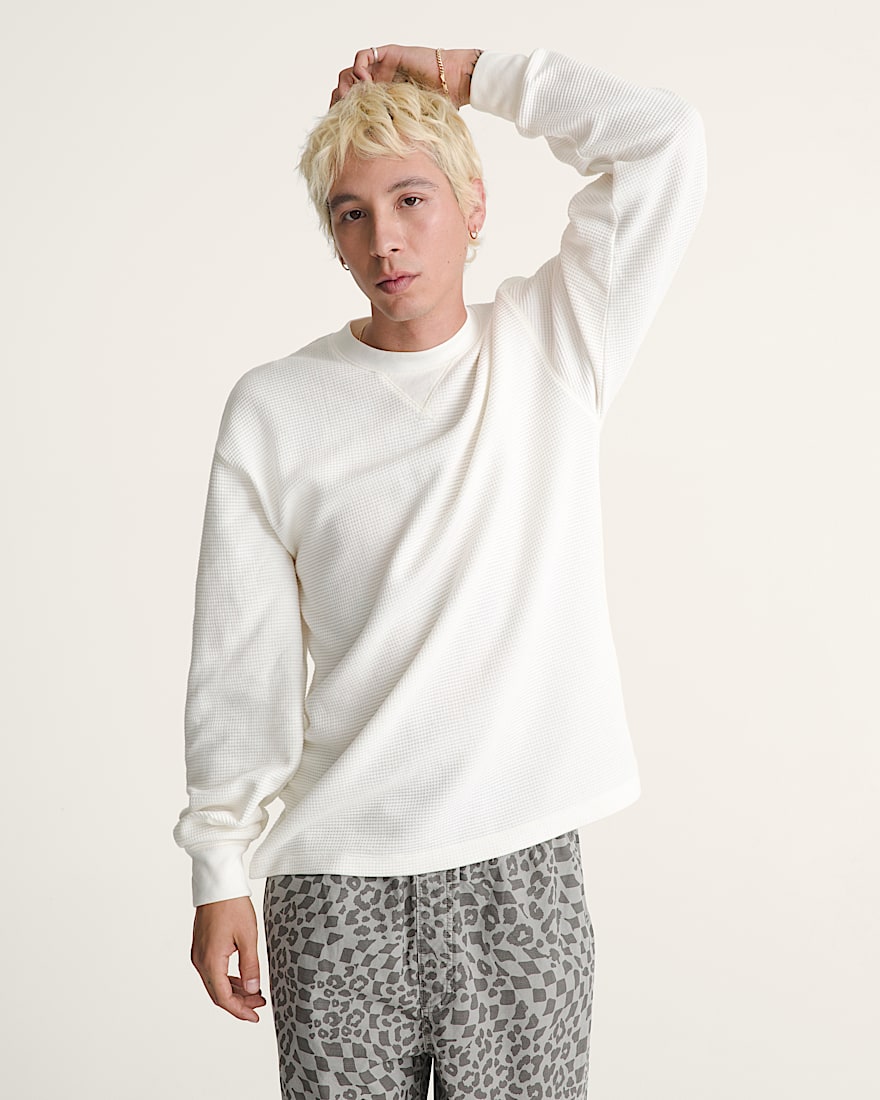 Navigate Long Sleeve Thermal Shirt VANS Egret White ALT1