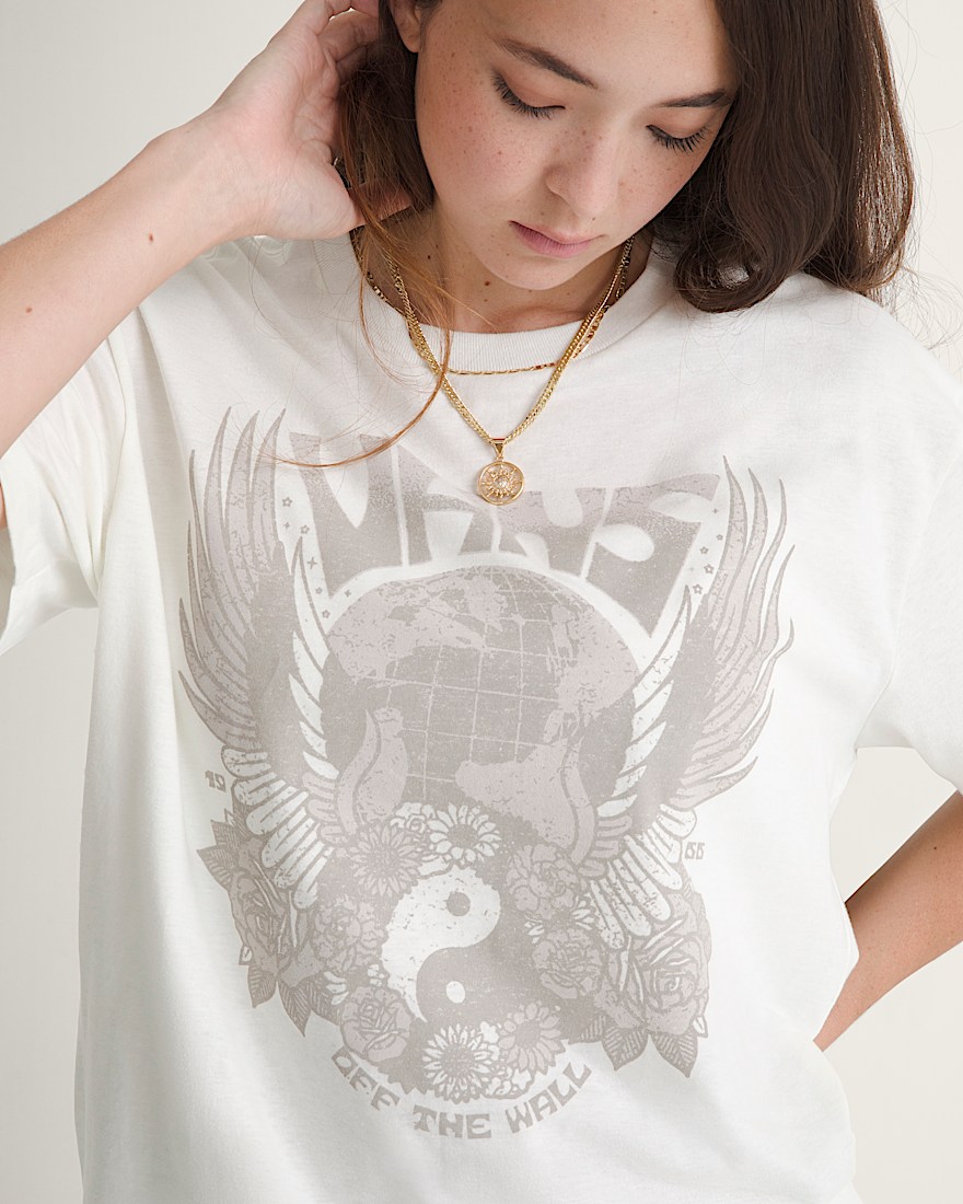 Tshirt World Peace VANS Blanc chin  Rouge Port Royal ALT2