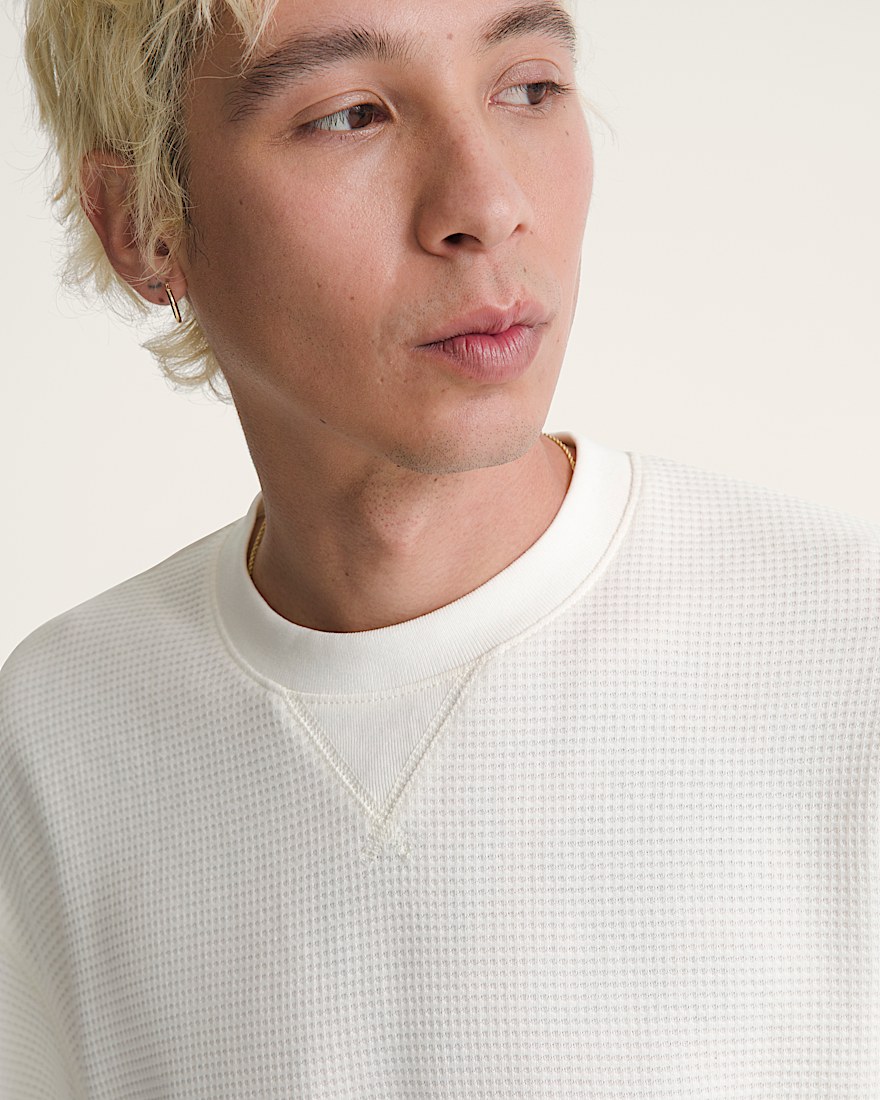 Navigate Long Sleeve Thermal Shirt VANS Egret White ALT3