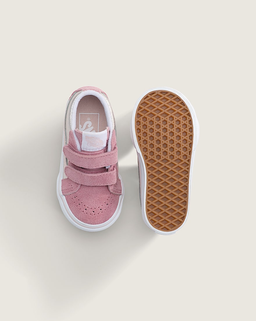 Toddler Sk8Mid Reissue V Shoe VANS Metallic Pop Pink ALT2