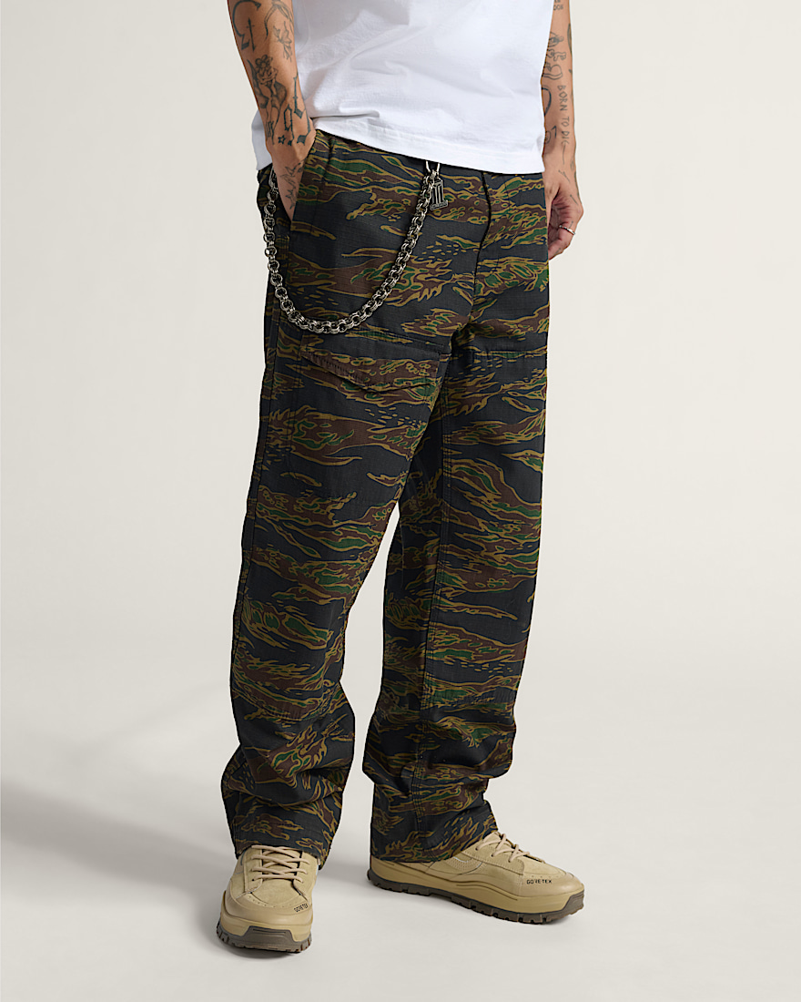 Skate Loose Cargo Pants by Atiba Jefferson VANS Atiba Camo Black ALT2