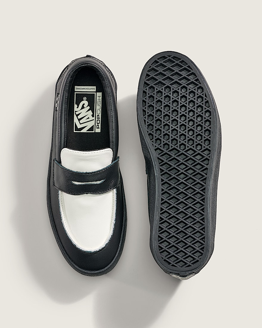 Skate Loafer Shoe VANS Black  White ALT2