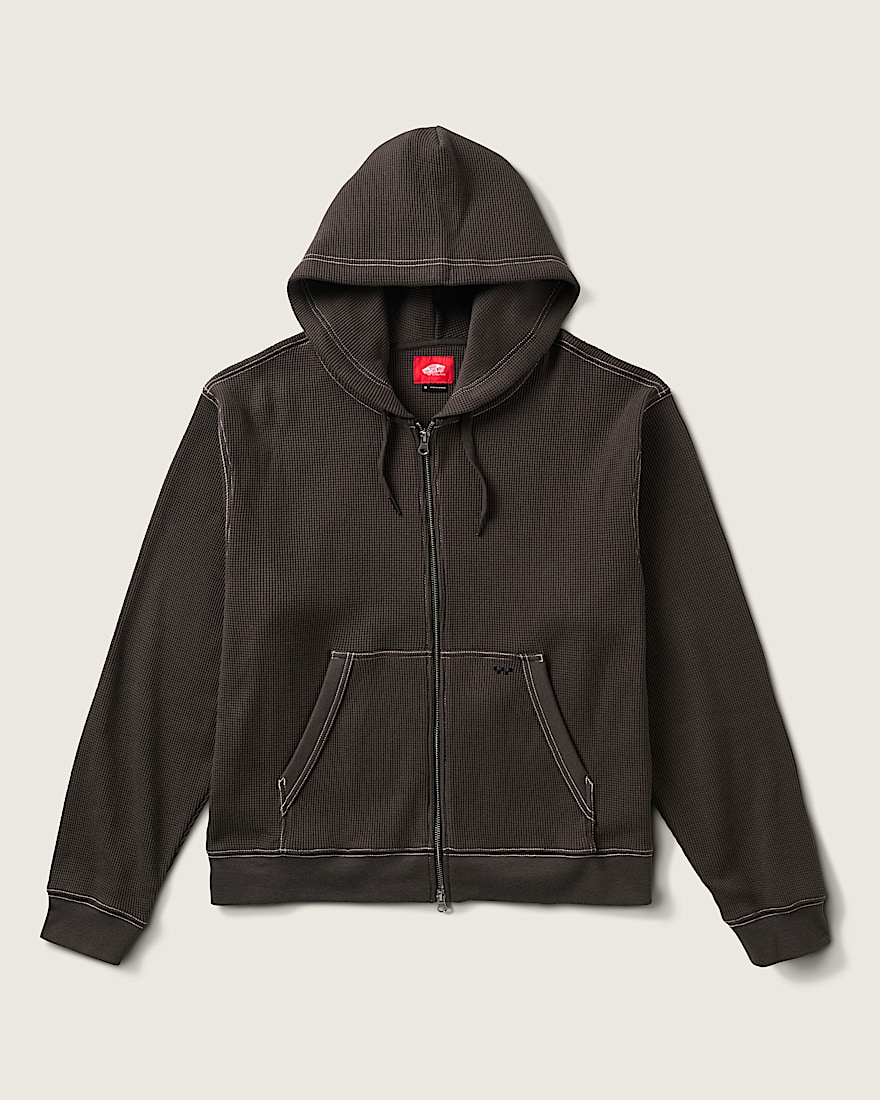 Skate Zip Thermal Hoodie VANS Faded Black HERO