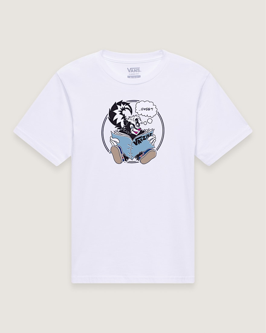 Kids Stinkin Reading TShirt VANS White HERO