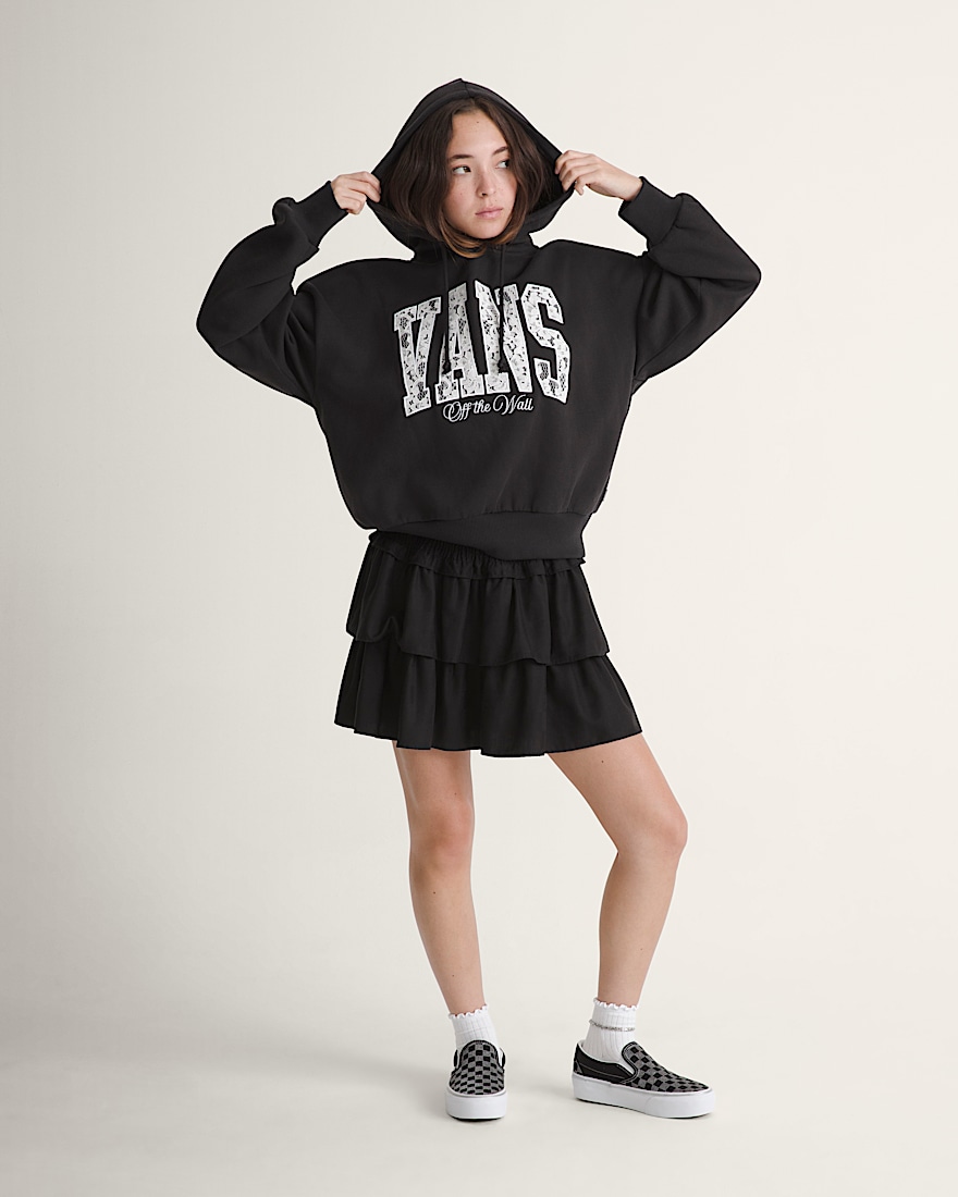 Laced Up Retro Pullover Hoodie VANS Black HERO