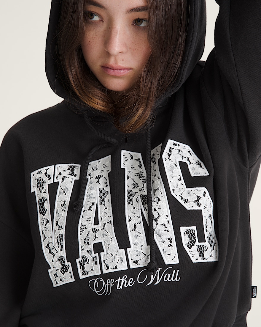 Laced Up Retro Pullover Hoodie VANS Black ALT2