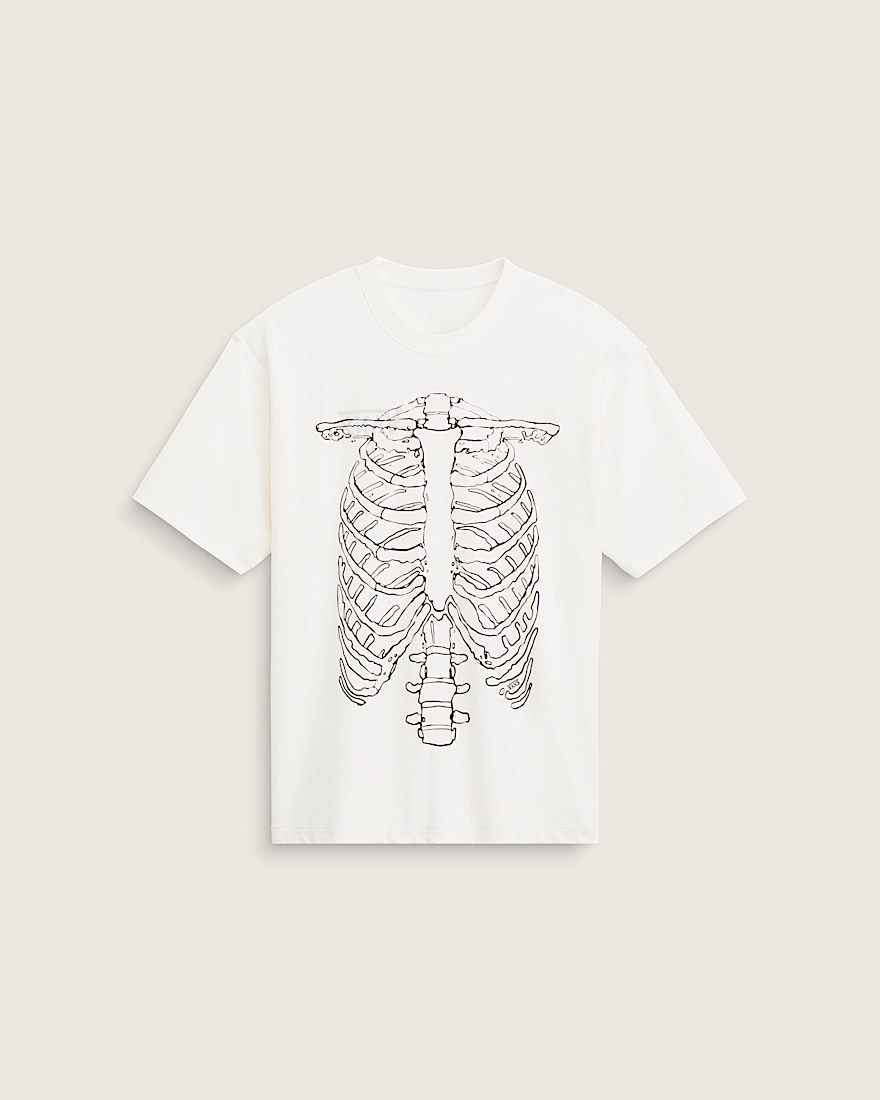 Ribcage Reversible TShirt VANS Egret White ALT1