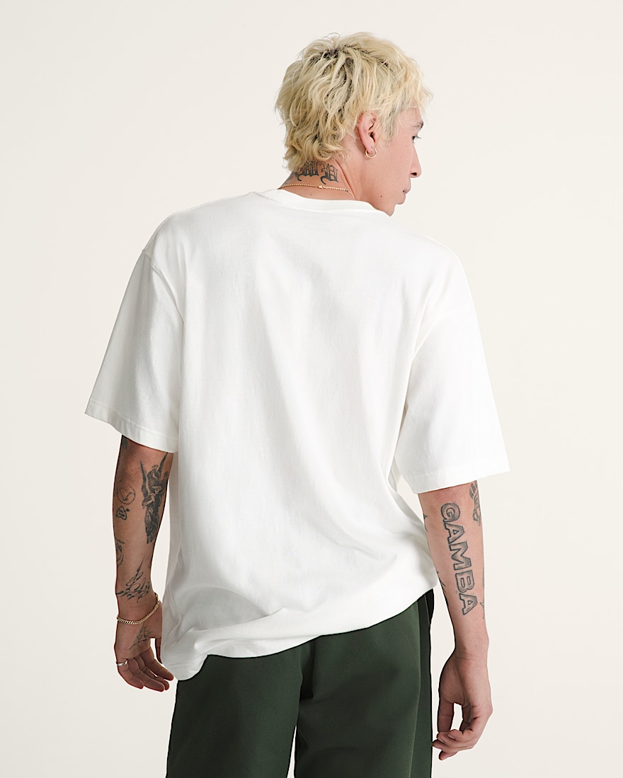 Ribcage Reversible TShirt VANS Egret White ALT4