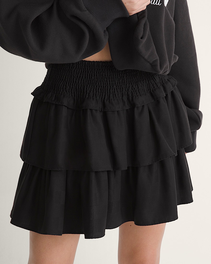 Ava Tiered Mini Skirt VANS Black ALT2