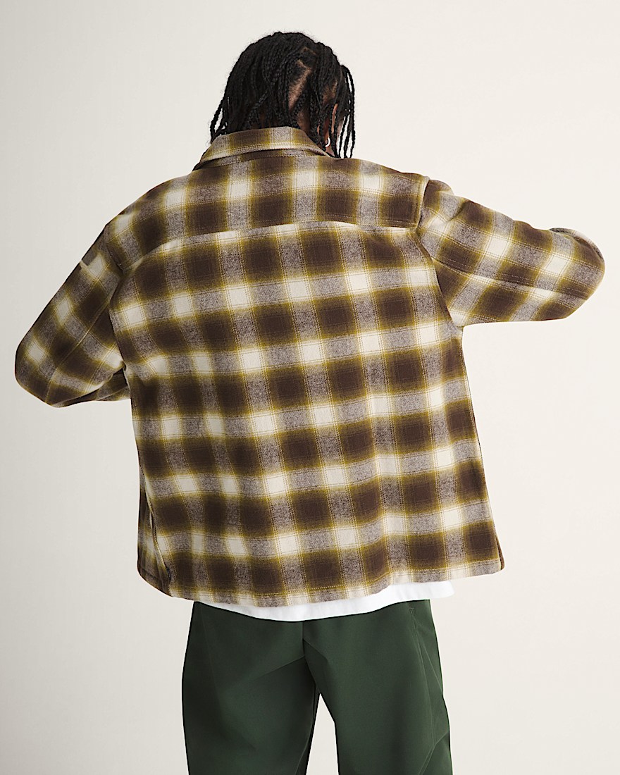 Crestmont Plaid Shacket VANS Brown  Yellow ALT3